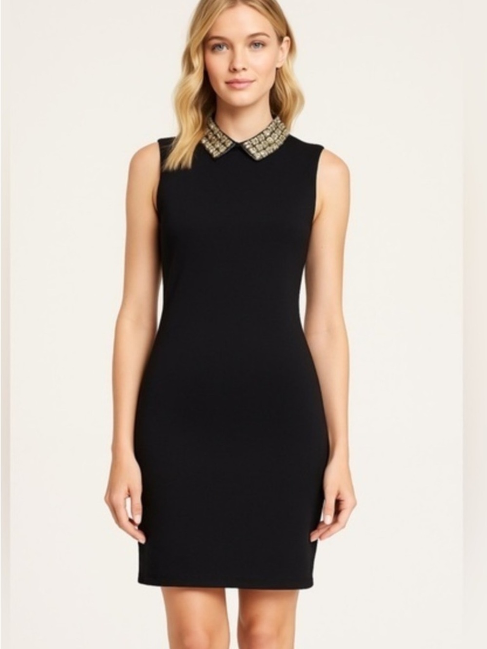 Ralph Lauren Rhinestone Neck Dress